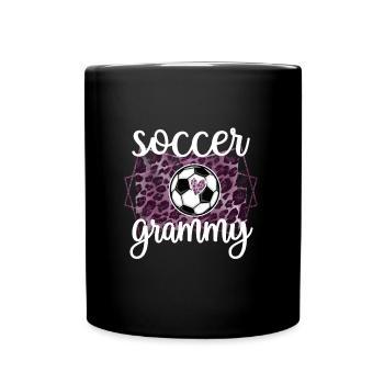 Grammy Oma Von Fußballspieler Fußball Grammy - Tasse einfarbig - Schwarz - Vorne