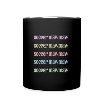Mawmaw Oma Von Fußballspieler Fußball Mawmaw - Tasse einfarbig - Schwarz - Vorne
