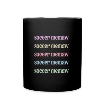 Fier Memaw grand-mère du joueur de football Soccer Memaw - Mug uni - noir - Devant