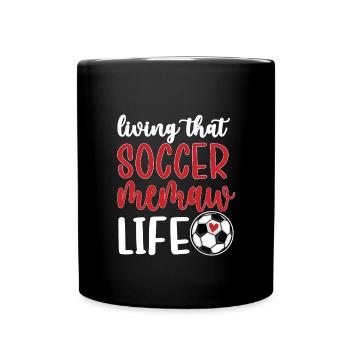 Fier Memaw grand-mère du joueur de football Soccer Memaw - Mug uni - noir - Devant