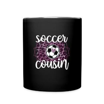 Best Soccer Cousin Of A Soccer Player Cousin Gift - Tasse einfarbig - Schwarz - Vorne