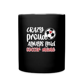 Fier de football Meme Grand-mère de joueur de football Meme - Mug uni - noir - Devant