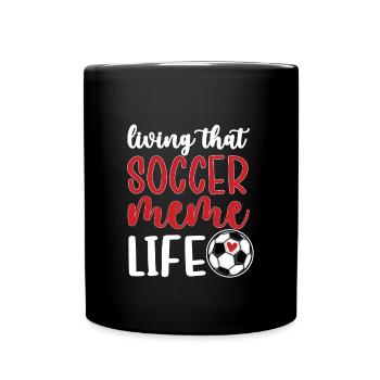 Fier de football Meme Grand-mère de joueur de football Meme - Mug uni - noir - Devant
