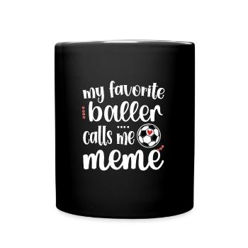 Fier de football Meme Grand-mère de joueur de football Meme - Mug uni - noir - Devant