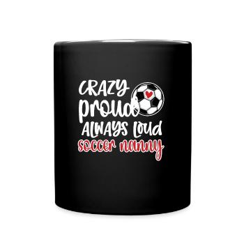 Fier footballeur nounou grand-mère de joueur de football nounou - Mug uni - noir - Devant