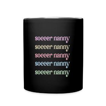 Fier footballeur nounou grand-mère de joueur de football nounou - Mug uni - noir - Devant