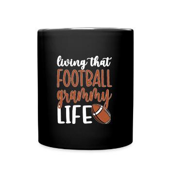 Football Grammy Grandma Of Football Player Grammy - Full Colour Mug - black - Front