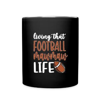 Football Mawmaw Grand-mère du joueur de football Mawmaw - Mug uni - noir - Devant