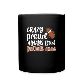 Mème de football Grand-mère de joueur de football mème - Mug uni - noir - Devant