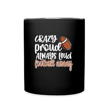 Football Nanny Grandma Of Football Player Nanny - Full Colour Mug - black - Front