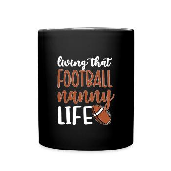 Nounou de football Grand-mère de joueur de football nounou - Mug uni - noir - Devant