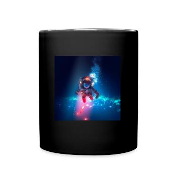 Deep Sea Astronaut - Full Colour Mug - black - Front