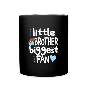 Proud Football Brother of a Football Player - Full Colour Mug - black - Front