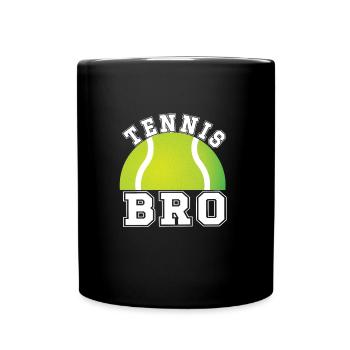 Fier frère de tennis du joueur de tennis frère - Mug uni - noir - Devant