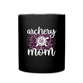 Beste Bogenschießen-Mama Von Bogenschützen Mutter - Tasse einfarbig - Schwarz - Vorne