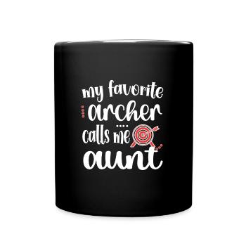 Best Archery Aunt Of Archers Aunt - Full Colour Mug - black - Front