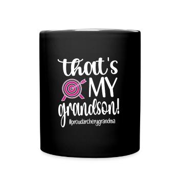 Tir à l’arc Grand-mère des archers Grand-mère - Mug uni - noir - Devant