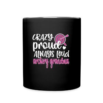 Tir à l’arc Grand-mère des archers Grand-mère - Mug uni - noir - Devant