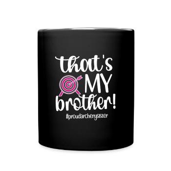 Tir à l’arc Sœur Archer Sœur - Mug uni - noir - Devant