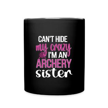 Best Archery Sister of Archers - Full Colour Mug - black - Front