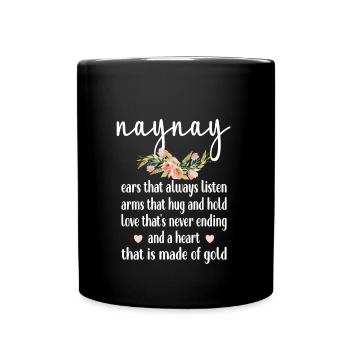 Naynay Grand-mère Cadeau de fête des mères Naynay Grand-mère - Mug uni - noir - Devant