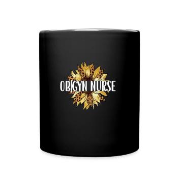 Obstetrics Gynecology OB GYN Nurse - Full Colour Mug - black - Front