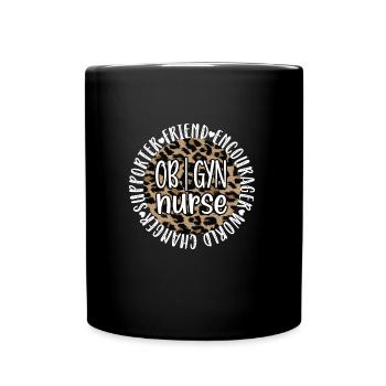 Obstetrics Gynecology Nurse OB GYN - Full Colour Mug - black - Front