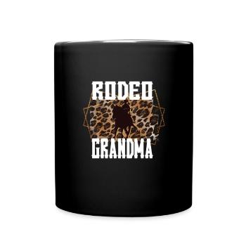 Rodeo Oma Beste Rodeo-Reiter Großmutter Geschenk - Tasse einfarbig - Schwarz - Vorne
