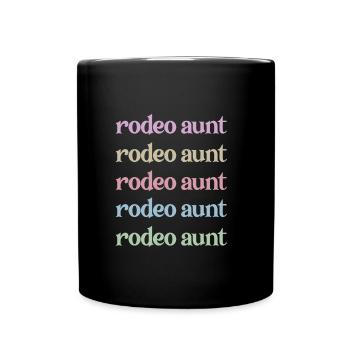 Beste Rodeo Tante Rodeo-Reiter Tante Geschenk - Tasse einfarbig - Schwarz - Vorne
