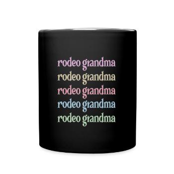 Beste Rodeo Oma Rodeo-Reiter Großmutter Geschenk - Tasse einfarbig - Schwarz - Vorne