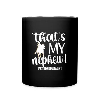 Stolze Rodeo Tante Rodeo-Reiter Tante Geschenk - Tasse einfarbig - Schwarz - Vorne