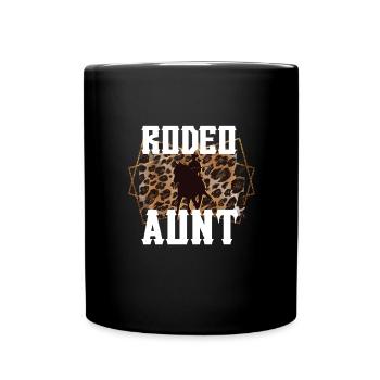 Rodeo Tante Beste Rodeo-Reiter Tante Geschenk - Tasse einfarbig - Schwarz - Vorne