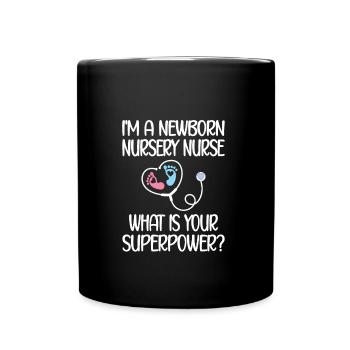 Neonatal Nurse Baby Nurse - Full Colour Mug - black - Front