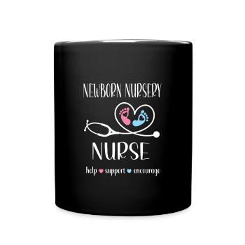 Neonatal Nurse Baby Nurse - Full Colour Mug - black - Front