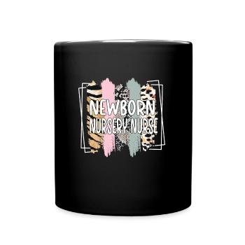 Baby nurse neonatal nurse - Full Colour Mug - black - Front
