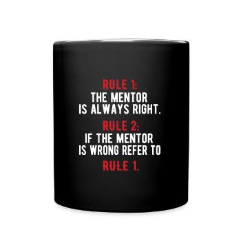 Persönlicher Mentor Geschenk Mentor Wertschätzung - Tasse einfarbig - Schwarz - Vorne