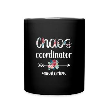 Personal Mentor Gift Mentor Appreciation - Full Colour Mug - black - Front