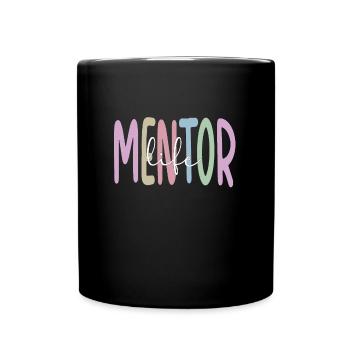 Persönlicher Mentor Stolzer Mentor Wertschätzung - Tasse einfarbig - Schwarz - Vorne