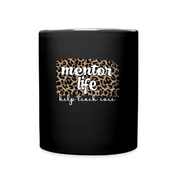 Persönlicher Mentor Stolzer Mentor Wertschätzung - Tasse einfarbig - Schwarz - Vorne