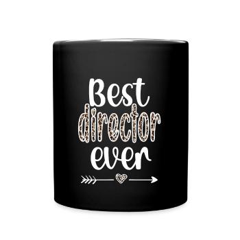 Best Director Gift Director Appreciation - Full Colour Mug - black - Front