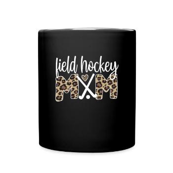 Fière maman de hockey sur gazon maman joueuse de hockey sur gazon - Mug uni - noir - Devant