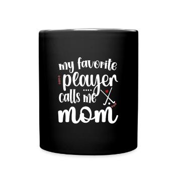 Proud Field Hockey Mother Field Hockey Player Mama - Full Colour Mug - black - Front