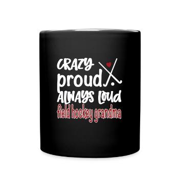 Fière hockey sur gazon Grand-mère Joueuse de hockey sur gazon Grand-mère - Mug uni - noir - Devant