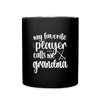 Fière hockey sur gazon Grand-mère Joueuse de hockey sur gazon Grand-mère - Mug uni - noir - Devant