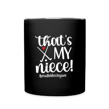 Stolze Feldhockey-Tante Feldhockeyspieler Tante - Tasse einfarbig - Schwarz - Vorne