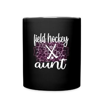 Best Field Hockey Aunt Field Hockey Player Aunt - Full Colour Mug - black - Front