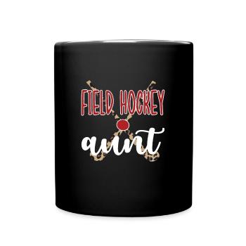 Best Field Hockey Aunt Field Hockey Player Aunt - Full Colour Mug - black - Front