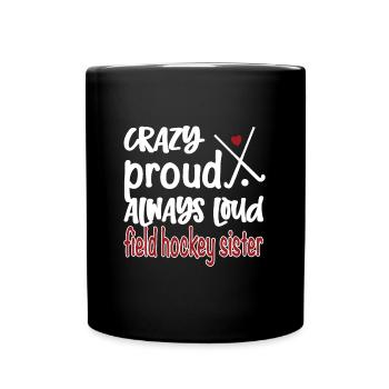 Hockey sur gazon Sœur Joueur de hockey sur gazon Sœur - Mug uni - noir - Devant