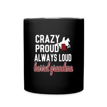 Barrel Racing Grand-mère Barrel Racing Grand-mère Cadeau - Mug uni - noir - Devant