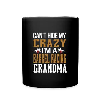 Barrel Racing Grand-mère Barrel Racing Grand-mère Cadeau - Mug uni - noir - Devant
